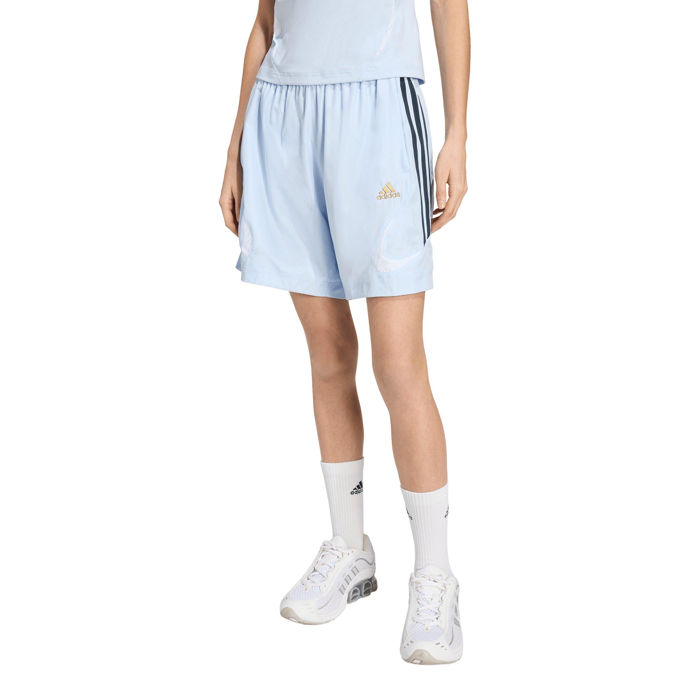 adidas Originals Women's Teamgeist Shorts - Light Blue - LT BLUE